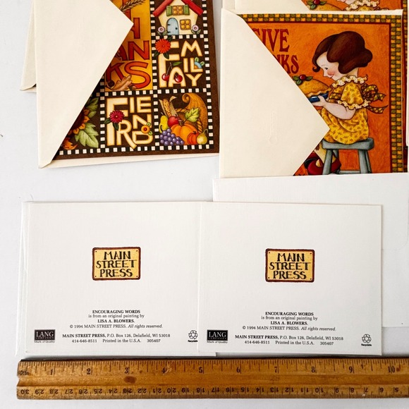 Mary Engelbreit Lot of Vintage Cards Thanksgiving Friendship Vintage - Picture 3 of 16